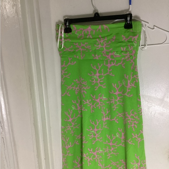 Lilly Pulitzer Petula Strapless Dress “Coral Me Crazy” Size Small - Picture 2 of 6